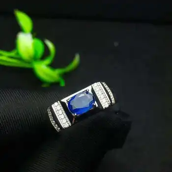 

Sri Lanka Natural And Real Sapphire Ring 925 sterling silver Wholesales Fine jewelry Natural Sapphire Man Ring