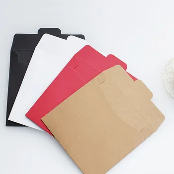 

5pcs Black White Red Craft Kraft Paper Bag Gift CD Bags Vintage Envelope For Card Scrapbooking Gift Stationery Envelope