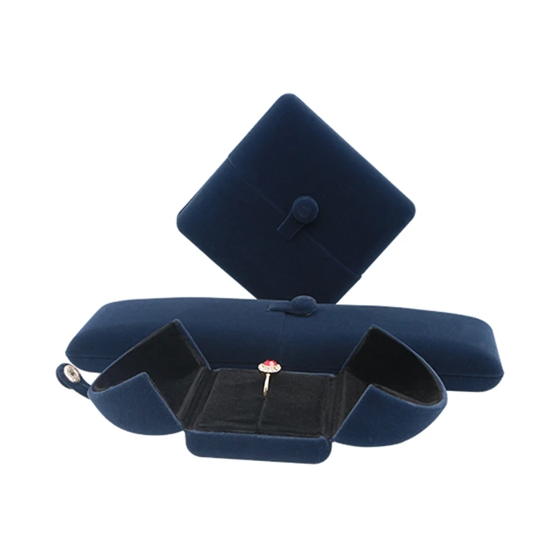 

Styling personality velvet jewelry ring display storage box gift box