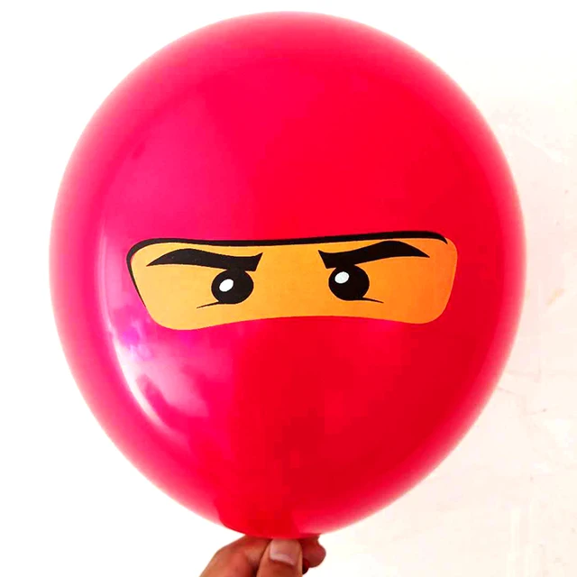 10-20pcs Ninjago Balloons for Boys Kids Birthday Party Decoration 12 inch Latex Balloon Party Supplies hat 3