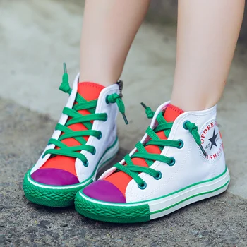 

Children's Shoes for Girls 2020 New Spring Canvas Kids Sneakers Patchwork Baby Toddler Shoes Candy Color Footwear for Children