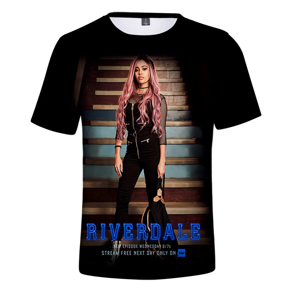 Модная хипстерская 3d-футболка Riverdale za 2019 новые женские/мужские футболки летняя