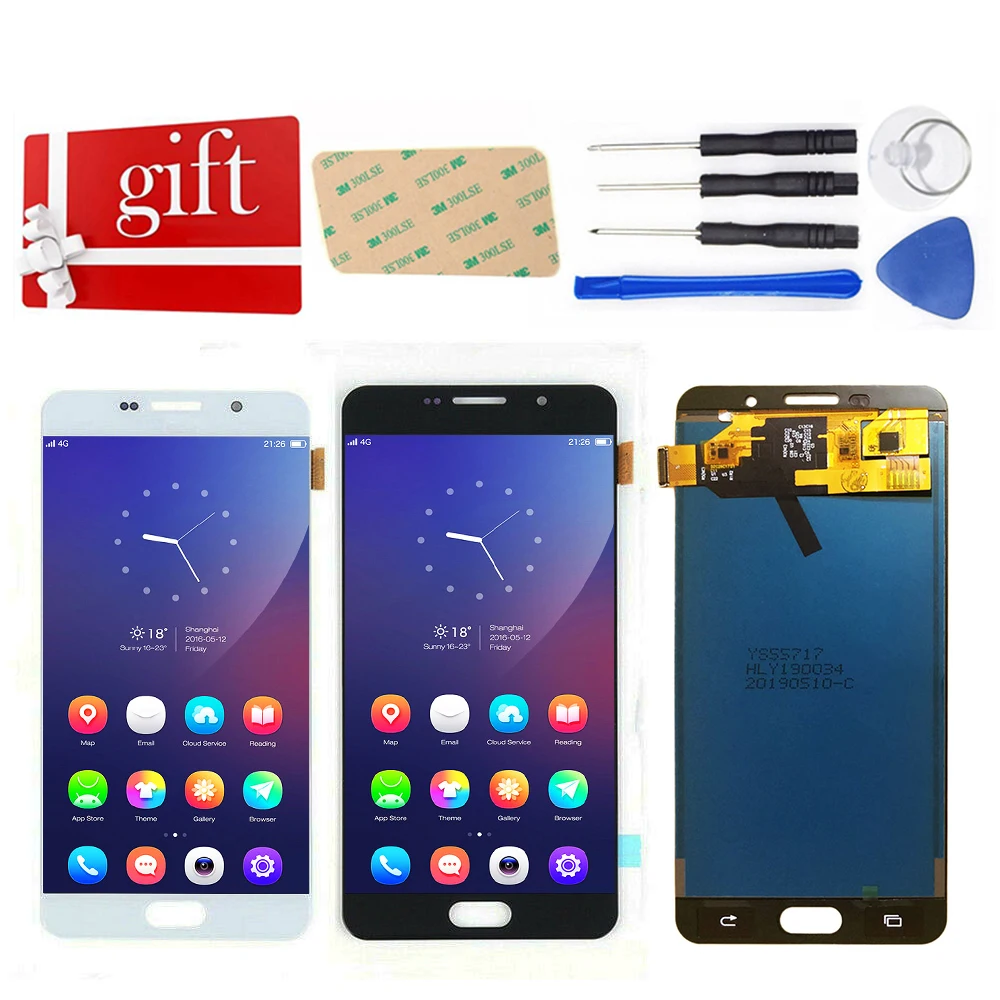 

For Samsung Galaxy A7 2016 A710 A710F LCD Display Touch Screen Digitizer For Galaxy A7 2016 Duos A7100 LCD Replacement Assembly