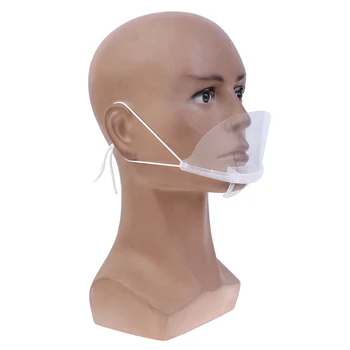 

Transparent Protective Face Screen Mouth Mask Anti-Saliva Anti-dust Anti-droplet Spittle Full Face Shield Mouth Mask Brace