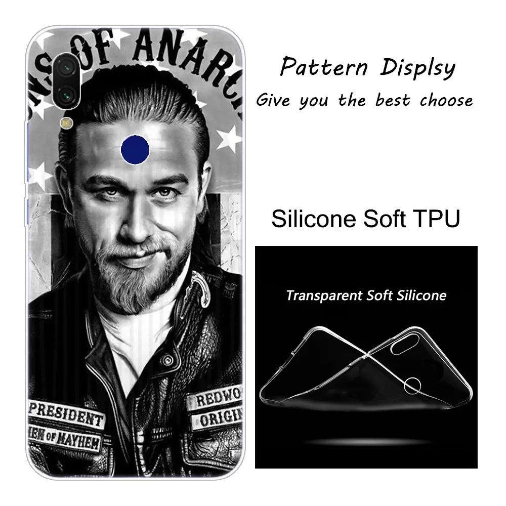 Хит американская ТВ Sons of Anarchy Мягкий силиконовый чехол для Xiaomi Redmi K20 Pro 8 8A 7 7A 6 6A 5 Plus S2 Note 8 iPhone 7 6 Plus 5 iPad Pro 4 4X крышка