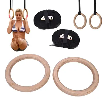 

Gymnastic 2018 Gymnastic Ring Fitness Rings Exercise Wooden Exercise Exercise Dropshipping Strength Sport Crossfit