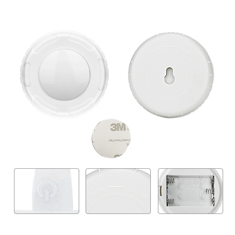 ABS 4 Led ночник 16 цветов(пульт дистанционного управления) 4 цвета лампы 3* Aaa батареи(не входят в комплект) Руководство/пульт дистанционного управления 4 ленты
