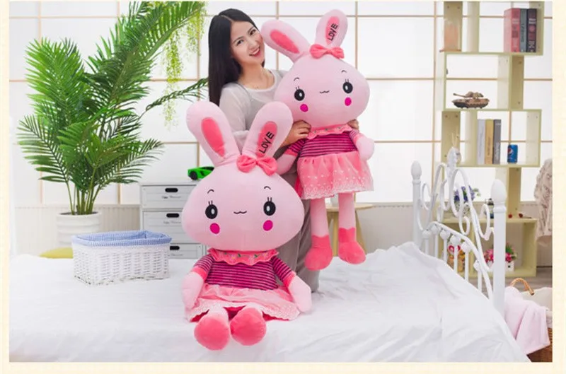 Кролик Куклы Плюшевые классические кролик игрушка забавный кролик Kawaii плюшевая подушка для детей друзья девочки милые животные CC50MR