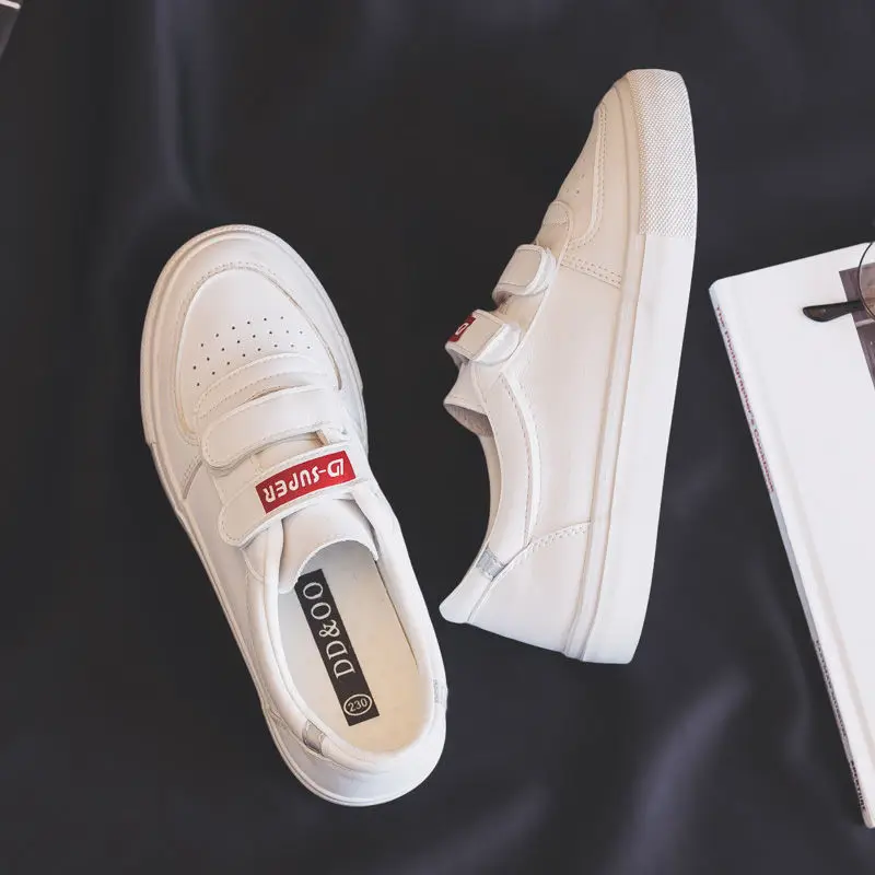 

Velcro Small White Shoes Women's 2019 New Style Versatile INS Korean-style Students White Shoes Summer Breathable Sneakers WOMEN
