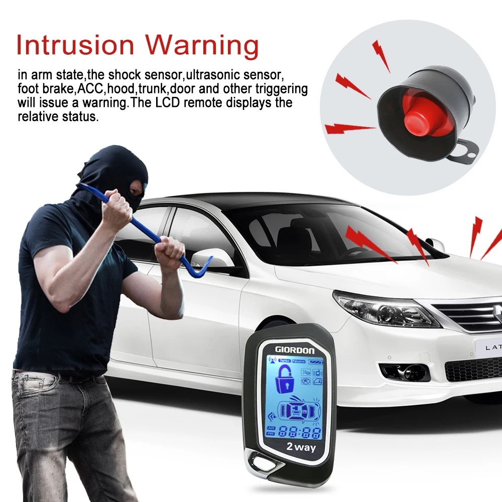 出産祝い ✨限定商品✨ GIordon-ユニバーサルLEDカーアラーム aprr.in