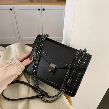 

Chain Strap Female Shoulder Messenger Bag Small Crossbody Bag for Women Quality Leather Vintage Ladies' Travel Flap Bag Sac