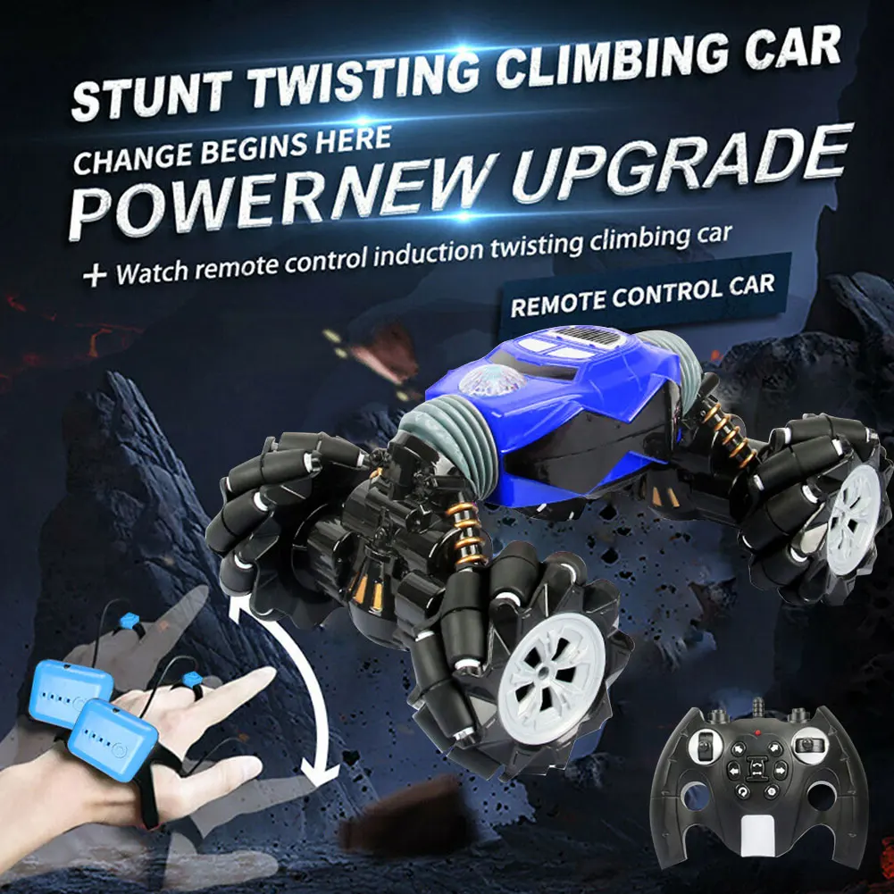 

RC Stunt Car Christmas Light Music Stunt RC Car Gesture Sensing Twisting Vehicle Drift Cars Toy @ZJF