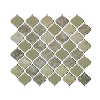 

10pcs Wall Tile Stickers Peel and Stick Wall Kitchen Tiles Self Adhesive 3D PU Stick Tiles for Home Decor Customize size