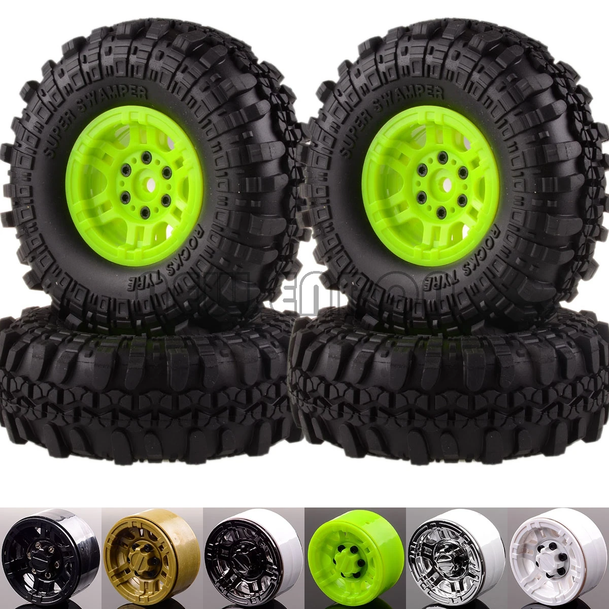 Новые ENRON 4P колесные диски ступицы и 110 мм супер покрышки Swamper для RC 1:10 Rock Crawler Gmade D90