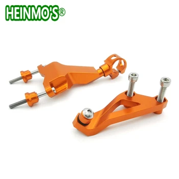 

Orange Motorcycle Accessories CNC Aluminum Alloy Steering Damper Mounting Bracket Kit For KTM DUKE 125/200/390