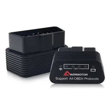 Диагностический сканер OBD2, прибор для диагностики автомобильных неисправностей ELM327 Wi-Fi OBD2, для Android и Apple V1.5 OBD2 Диагностический сканер OBD2, прибор для диагностики автомобильных неисправностей ELM327 Wi-Fi OBD2, для Android и Apple V1.5 OBD2