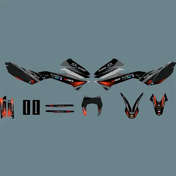 

SMCR 690 Full set of Graphics Decals Customized Numbers Names 3M Stickers For KTM SMCR690 2011 2010 2009 2008 SMC 690R 690SMCR