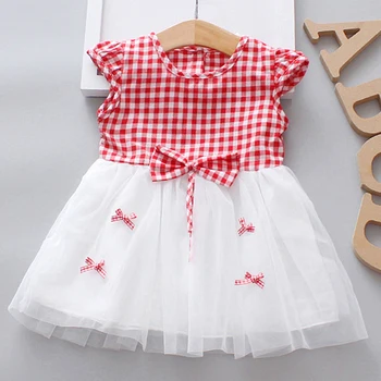 

Dress Girls Summer Dress For Girls Crew Neck Plaid Bow Vest Princess Dress 3 Years Girl Dresses Toddler Girl Dress