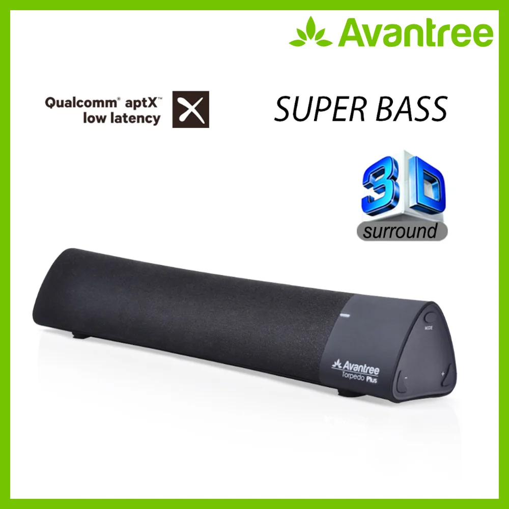  Avantree 10W Aptx Low Latency Bluetooth 4.2 Laptop Speakers Wireless Soundbar Super Bass Mini Sound