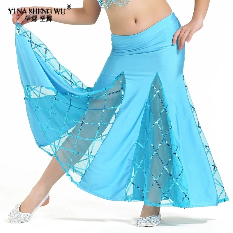 

New Kids/Girls Belly Dance Outfits Skirts Nice Oriental Dancing Show Costumes Accessories Fish Tail Skirt 8 Color High Quality