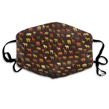

AGRBLUEN Unisex Breathable Reusable Wildlife Animal World Mouth Mask, Adjustable Earloop Anti Dust Pollution Half Face Mask