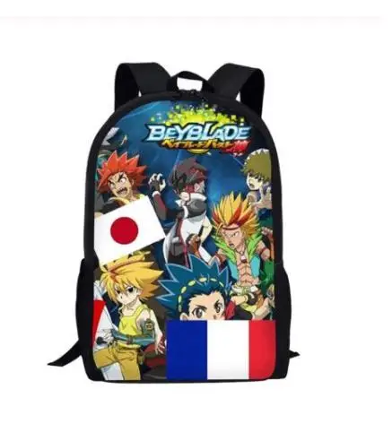 Горячая Beyblade Burst игра 3 шт. набор печатных Человек Большой Рюкзак Ортопедические школьные сумки Beyblade Burst игра школьная сумка подарки