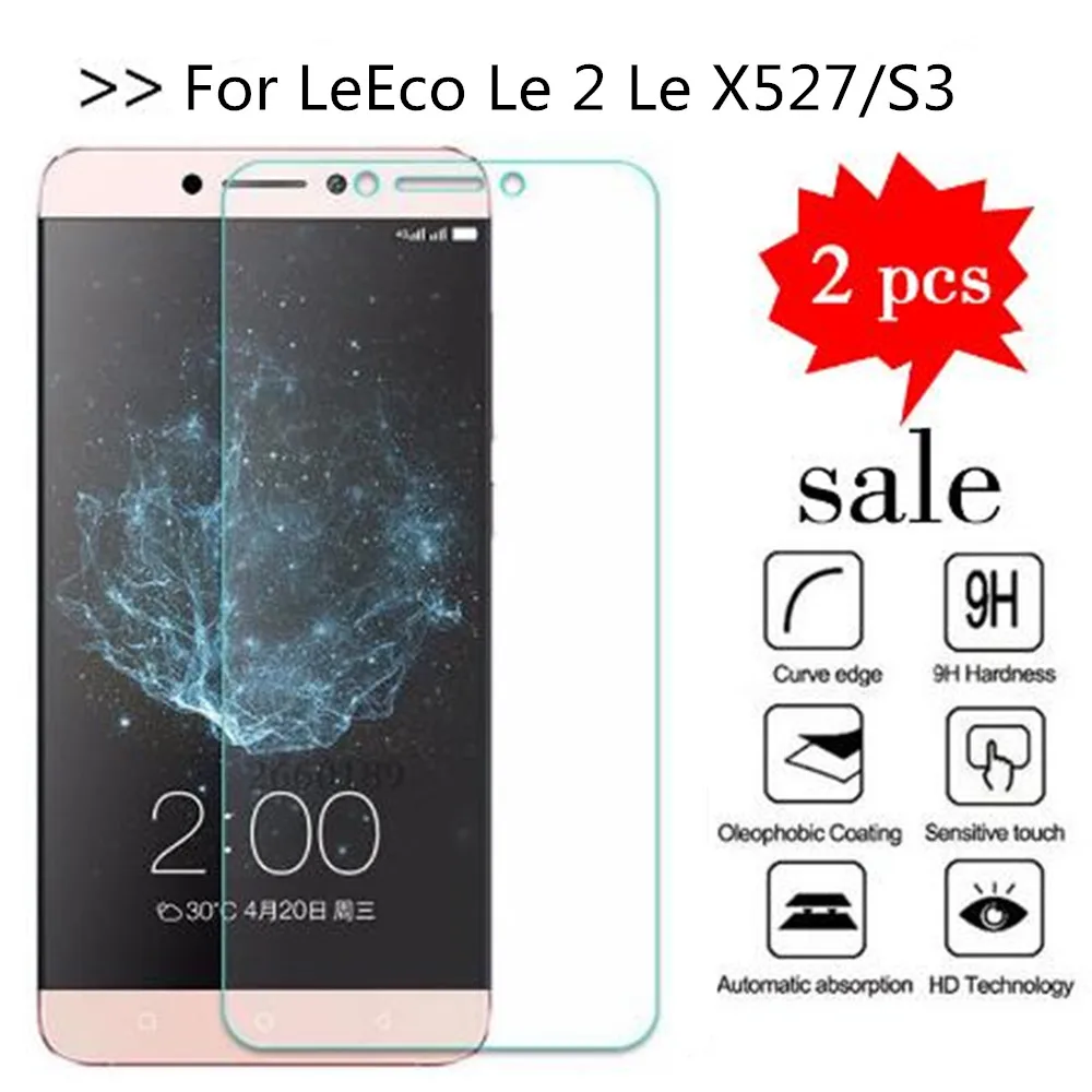 Tempered Glass For LeEco Le 2 X527 Screen Protector Premiun Protection Film Case Le2 Pro le S3 X626 X526 X625 | Мобильные телефоны