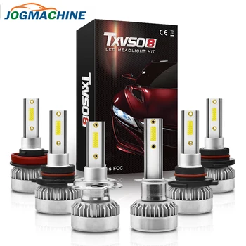 

2Pcs H7 H1 H8 H9 H11 9005 9006 9012 Car LED Headlight COB Bulbs 6000K 20000LM 110W Auto LED Headlights
