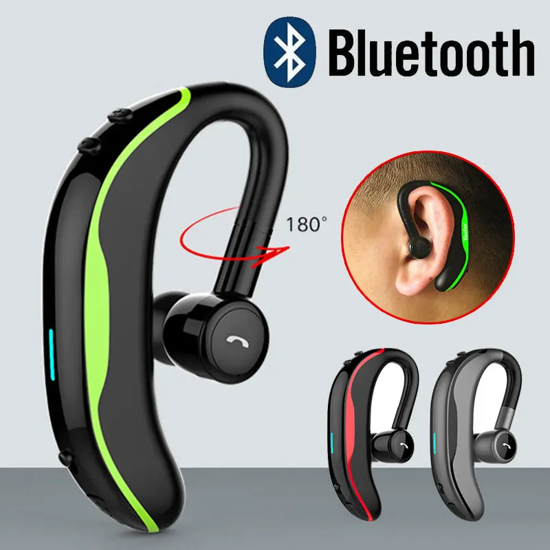 F600 Sports Bluetooth headset Stereo with Mic waterproof Business Bluetooth Earphones for iPhone Xiaomi Huawei Samsung OPPO