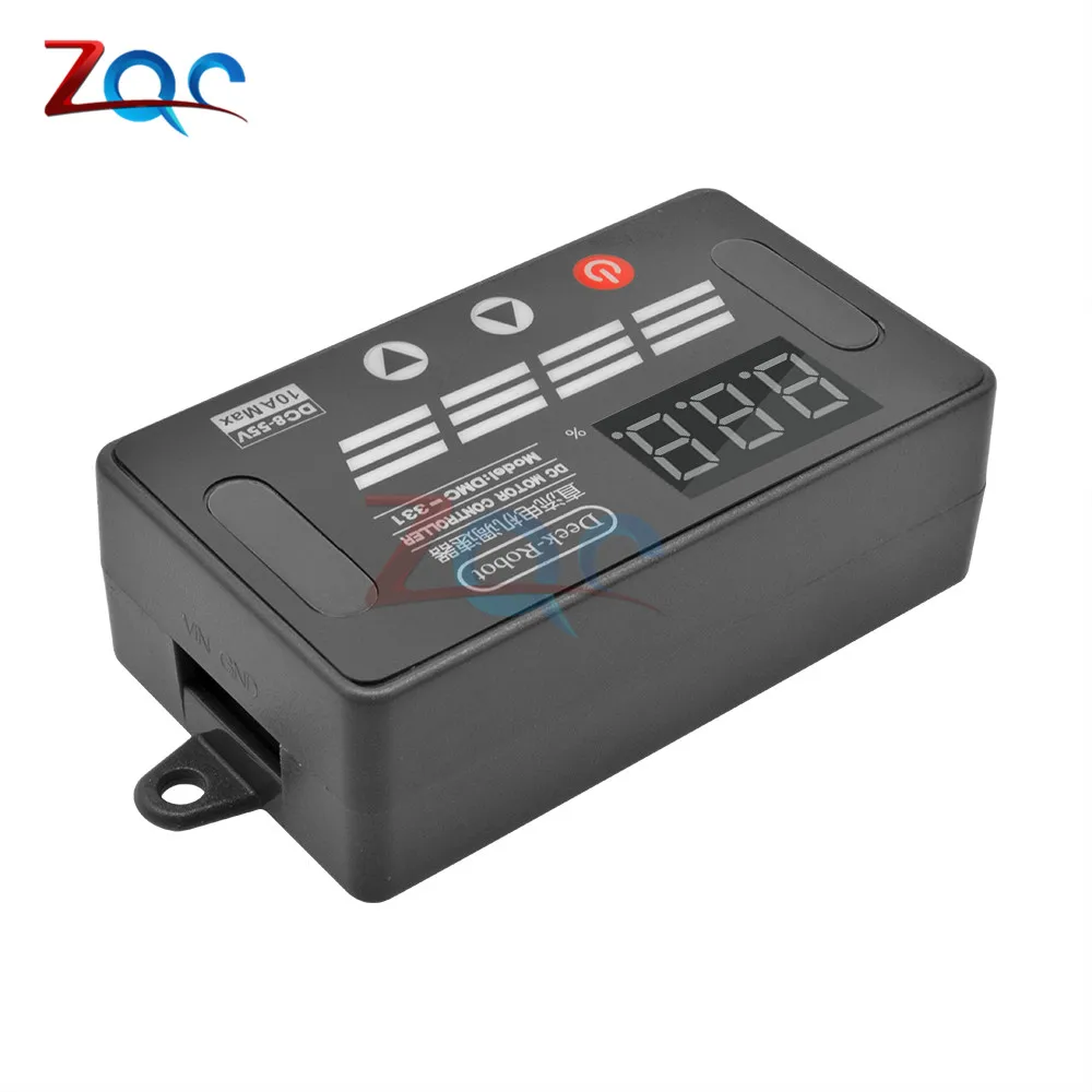 DC8V-55V 10A DC pwm контроллер скорости двигателя светодиодный цифровой переключатель ускорение замедления выключения питания постоянная память 12 В 24 в 36 в 48 в