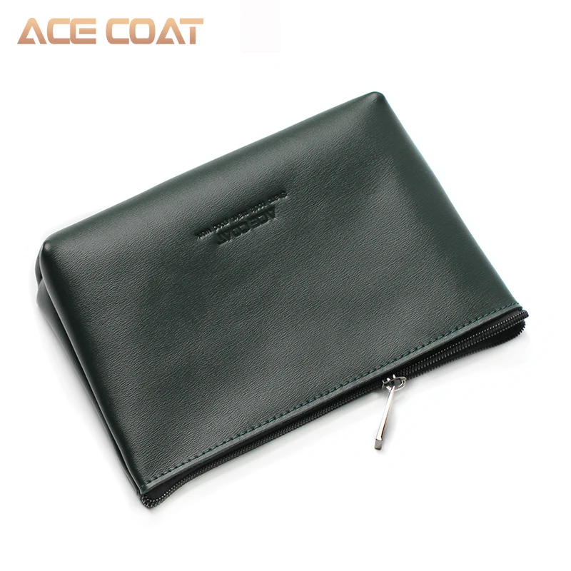 ACECOAT Разъемный кожаный чехол для мыши, сумка для беспроводного хранения мыши, адаптер для ноутбука, зарядное устройство, USB кабель, мульти сумка для Macbook