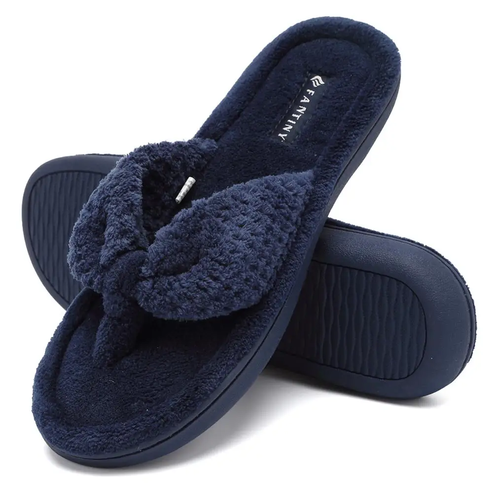 

CIOR Fantiny Women's Cozy Memory Foam Spa Thong Flip Flops