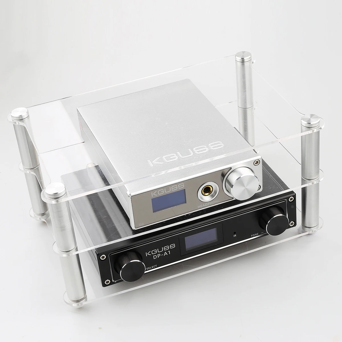 Amplificador de Alta Kguss Requintado Acrílico Quadro Fidelidade Amp Decodificador Rack Equipamentos Transparentes Es8 - Image 4