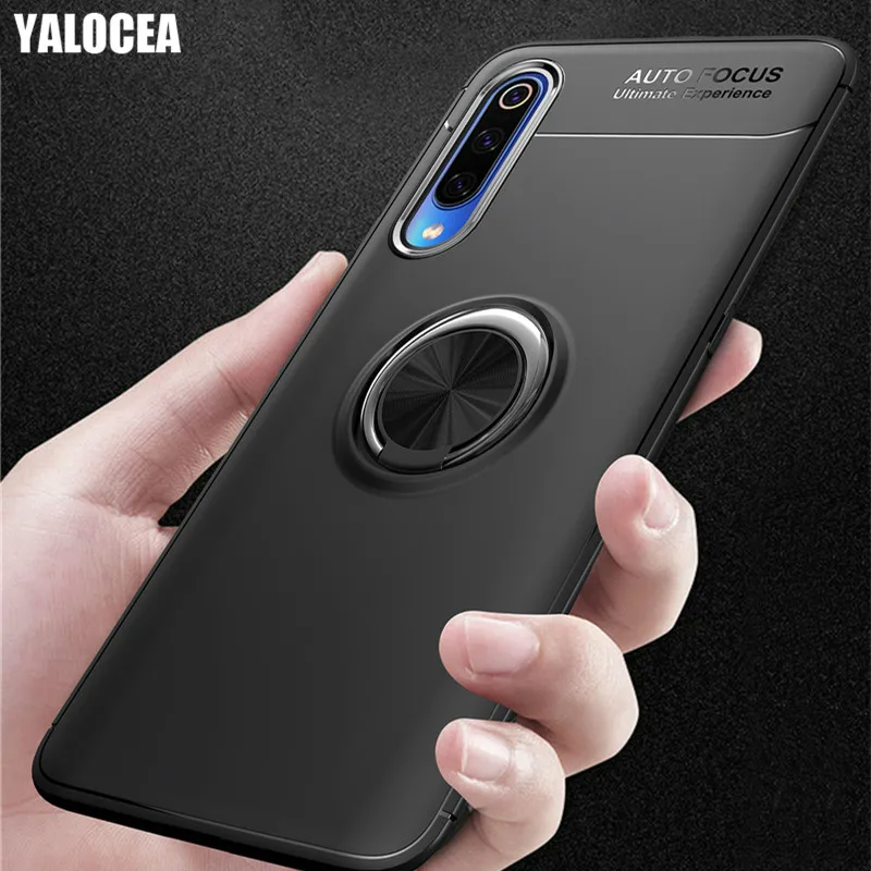 

Luxury Armor Case For VIVO V17 Neo Y7s S1 IQOO Neo Z5 Case Silicone Metal Ring Holder Soft TPU Full Protective Cover Coque Capa