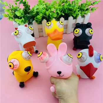 

Creative Vent Decompression Glowing Toy Squeeze The Eye Doll Vent Toys Cute Animal Tricks Decompression Toys For Kids Audlt