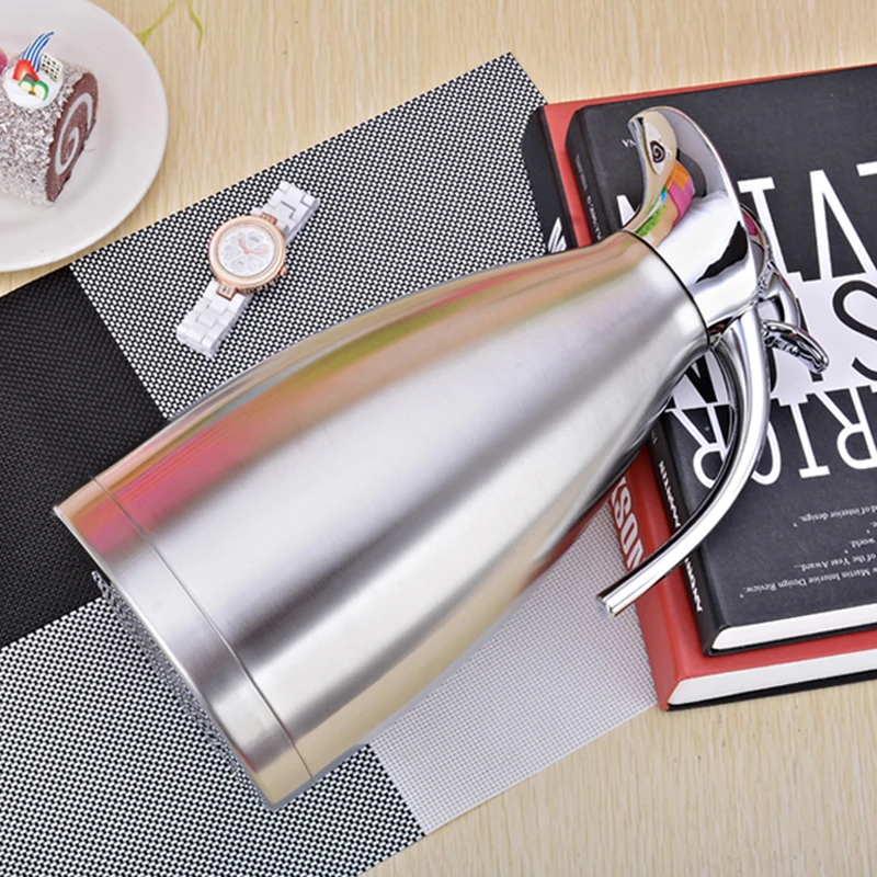 Double Wall Vacuum Flasks Stainless Steel Thermal Thermos Home Large Capacity Hot Water Jug Kettle Metal With Lid Insulated