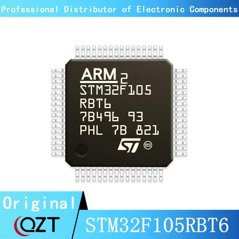 10pcs/lot STM32F105 STM32F105RB STM32F105RBT6 LQFP-64 Microcontroller chip New spot stm32f105 stm32f105rct7 stm32f105rct stm32f105rc stm32f105r stm32f stm32 stm new original ic mcu chip lqfp 64