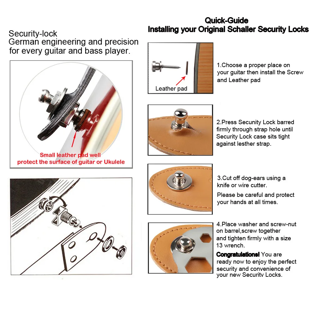 guitar strap lock