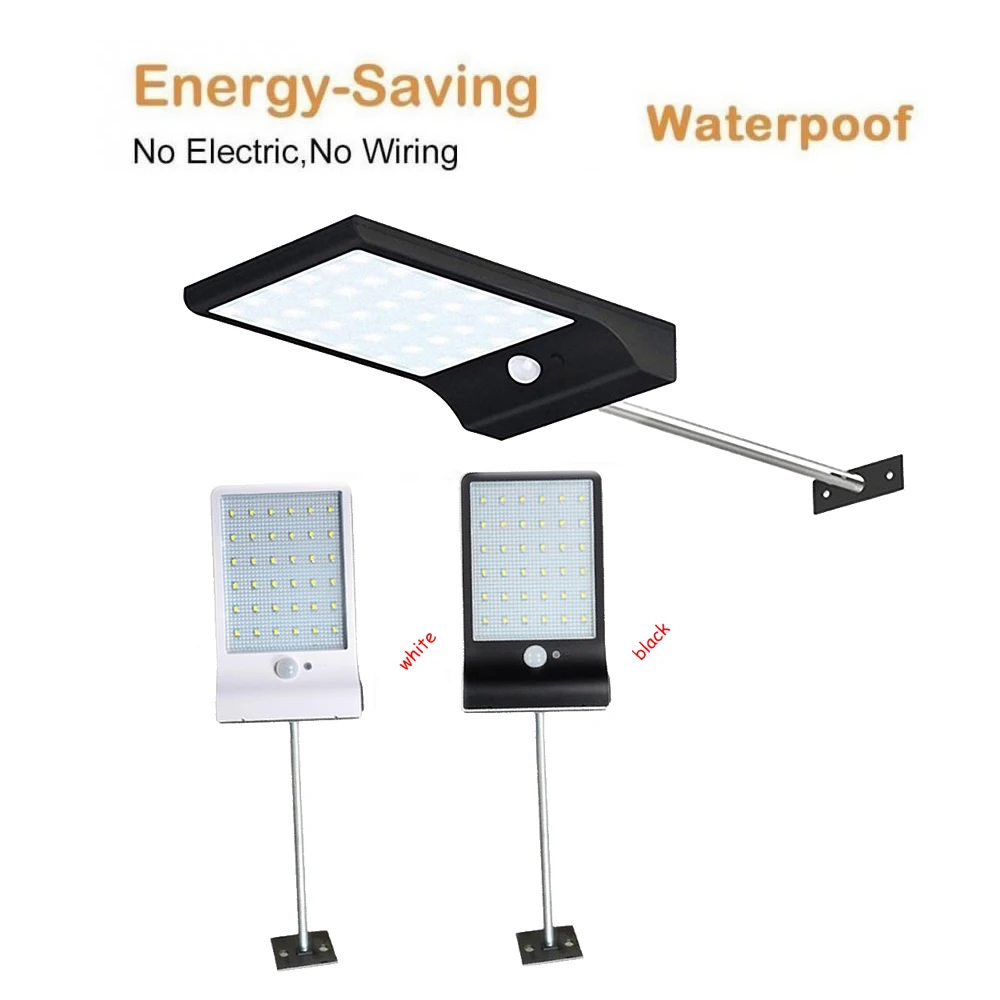 

outdoor Street Waterproof solar Light 450lm 48/36 LED Solar Powered PIR Motion Sensor Garden Security spot floodlight solar lamp