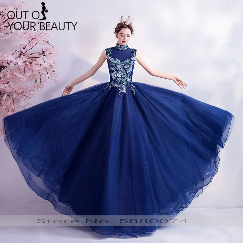 

2020 New High-end Elegant Evening Dress Rose Gold Sexy Off The Shoulder Slim Sequins Long Style Annual Meeting Dress