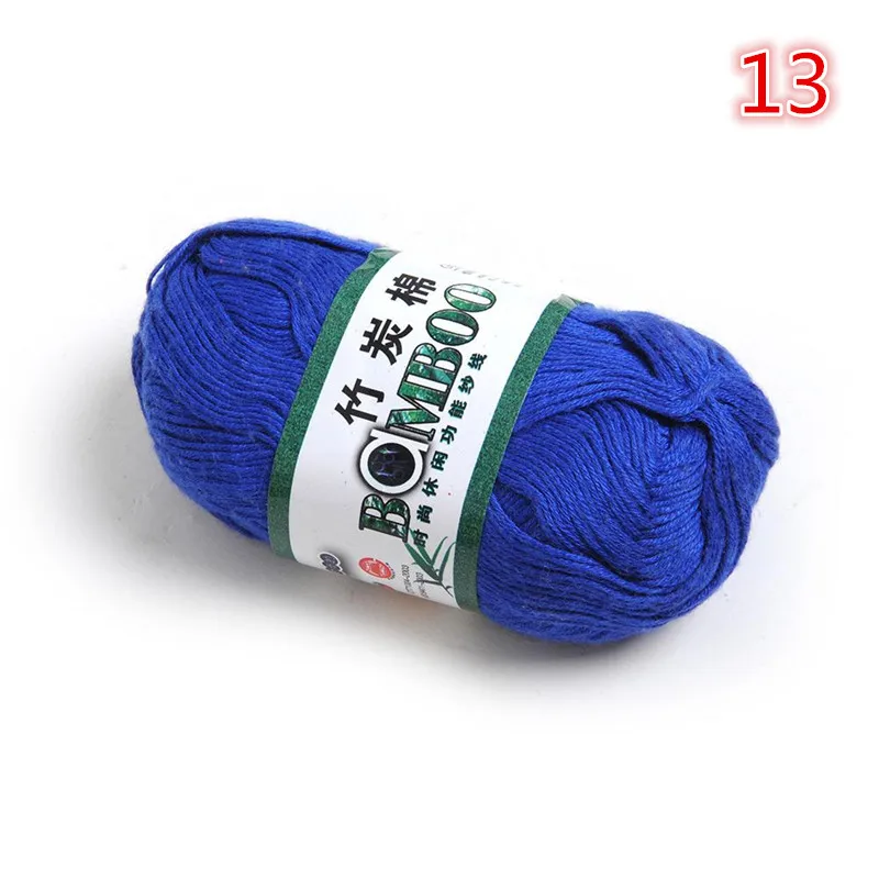 Wholesale! popular colors Super Soft Natural Smooth Bamboo Cotton Knitting Yarn