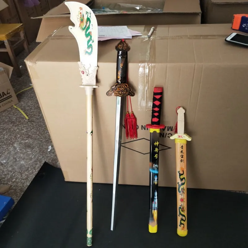 

Morning Exercise Stainless Steel Tai Chi Sword CHILDREN'S Toy Non-Open Edge Non-Lethal Retractable Sword Stall Night Market Hot