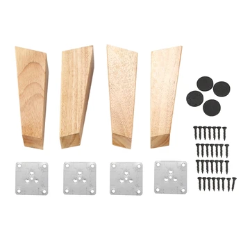 

4 Pieces of Wood Cone Replacement Sofa Sofa Legs Cabinets Wooden Furniture Feet Furniture Wooden Legs
