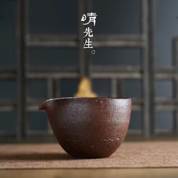 

Coarse Ceramic Kiln Gilt Fair Cup Uniform Cup Kung Fu Tea Have Parts Part Tea Utensils Japanese Style Public Cup