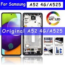 Écran tactile LCD, 6.5 pouces, pour Samsung Galaxy A52 4G A525 A525F 5G A526, Original=