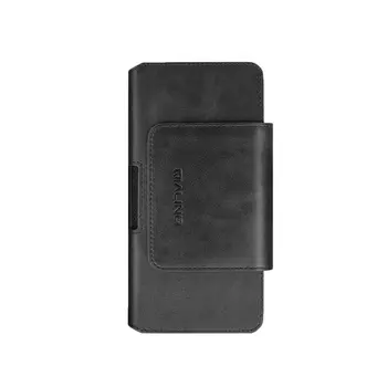 

QIALINO Vintage Style Genuine Cow Leather Flip Type Waist Belt Wallet Purse Mobile Phone Case Protective Cover For iPhone