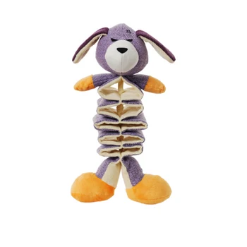 

Cat Funny Animal Shape Bite Resistant Cleaning Teeth Home Squeak Sound Pet Supplies Cloth Fleece Stretchable Dog Toy Interactive