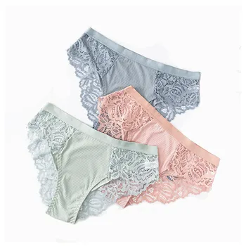 

2pc Sexy Panties Low waist Panty Briefs Lace Panties Women Underwear Lingerie Panties for Female Ladies Transparent Underpants