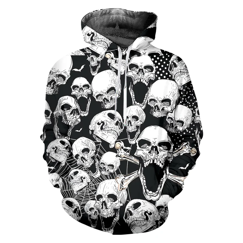 

3D Hoodies Men Skull EU Size 3D Full Print Novelty Hoody Sweatshirt Fashion Pullover Tracksuits Streetwear Harajuku Tops