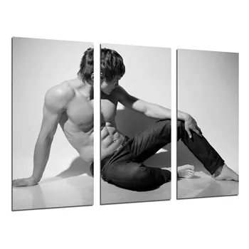 

Sexy man, Sensuous, nude, photo print on wood, modern picture decorative 26392